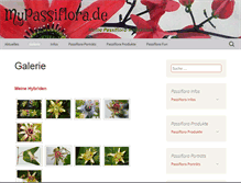 Tablet Screenshot of mypassiflora.de